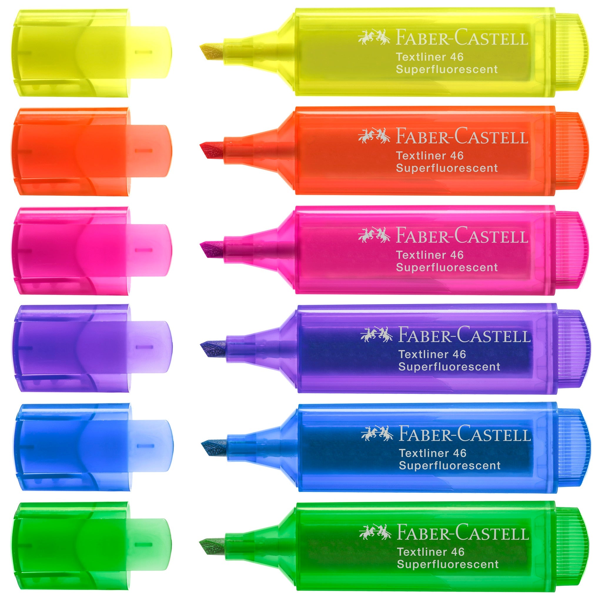 Highlighters, Neon Colors - Box of 6 - #FC254646