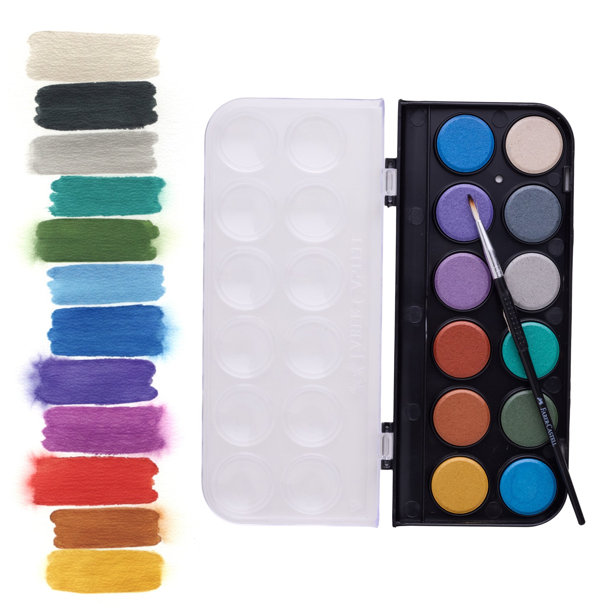 Black Edition Watercolor Palette - Metallics - #FC14658T