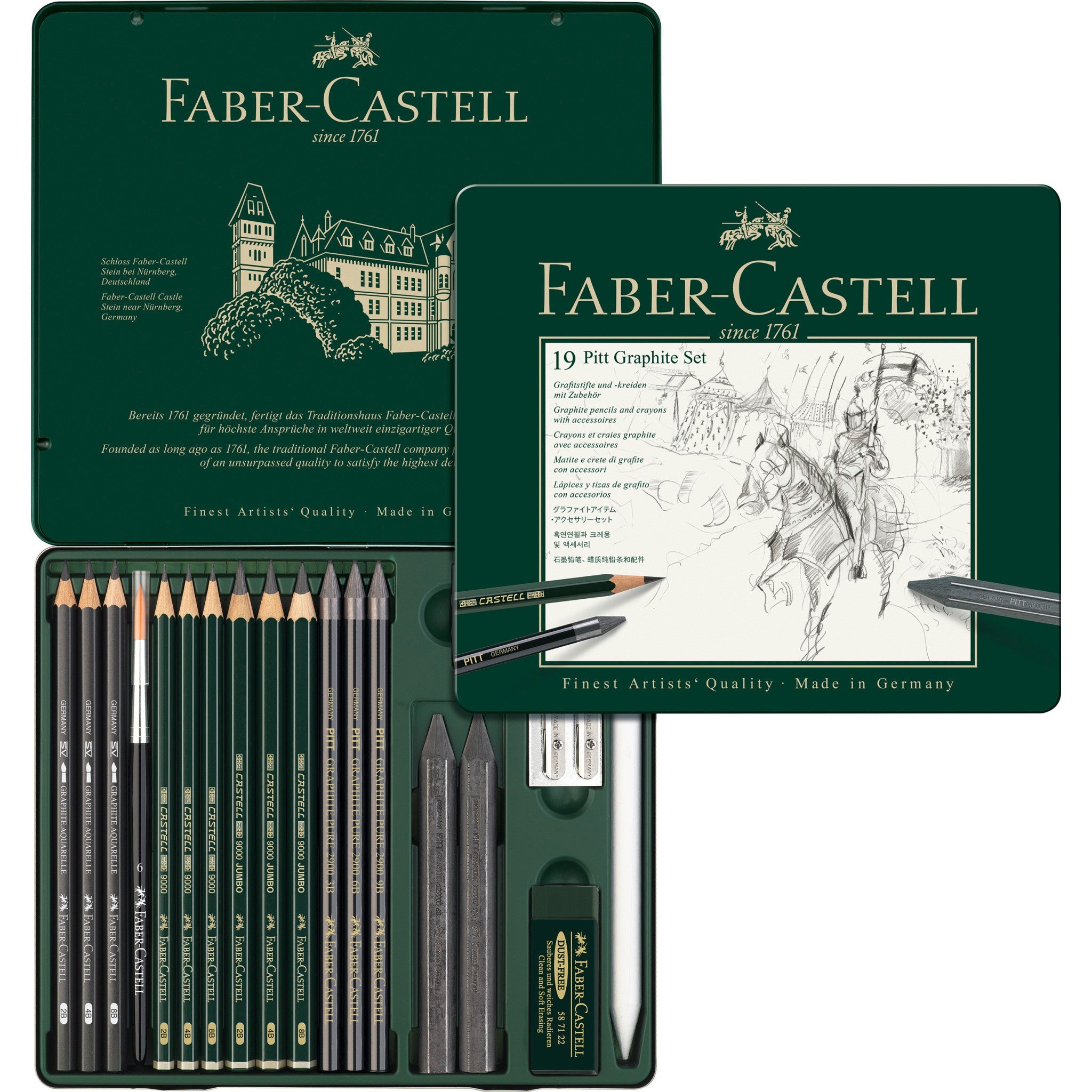 Pitt Graphite Set, Tin of 19 - #FC112973