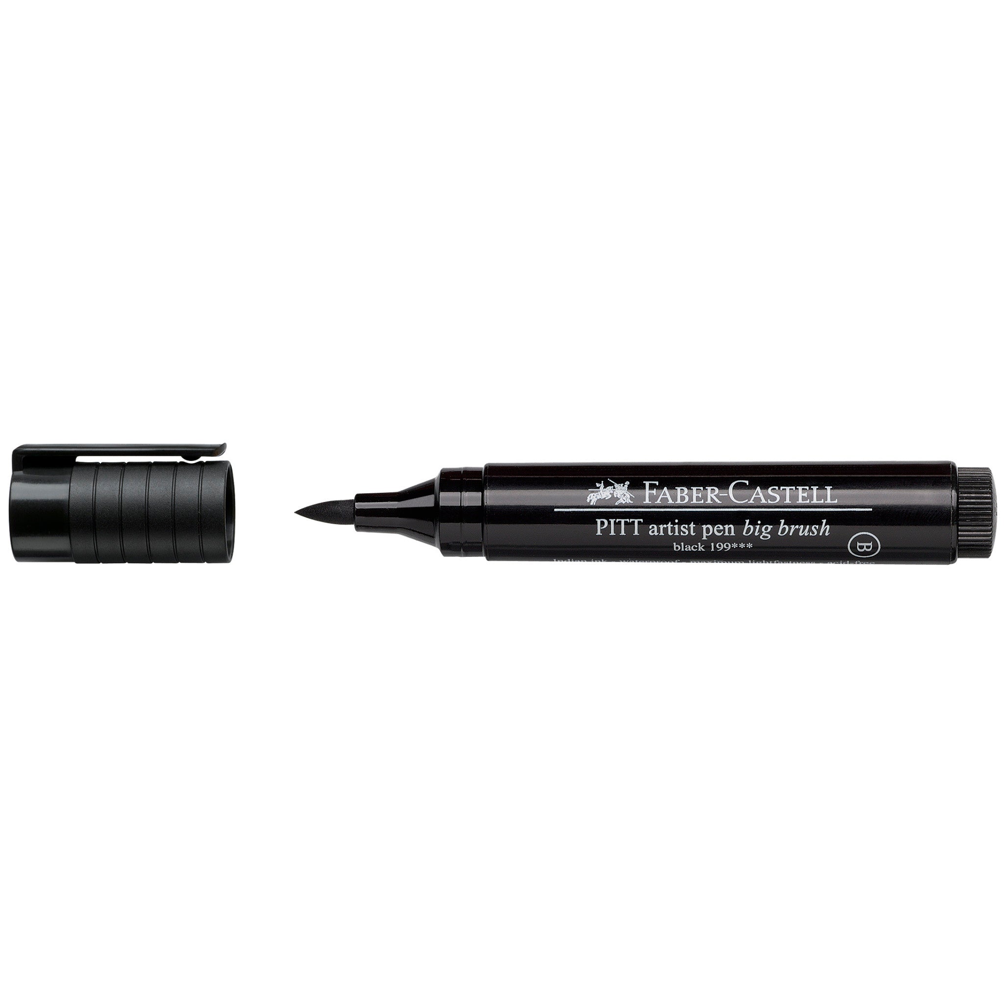 Pitt Artist Pen, Big Brush #199 Black - Box of 4 - #FC167699