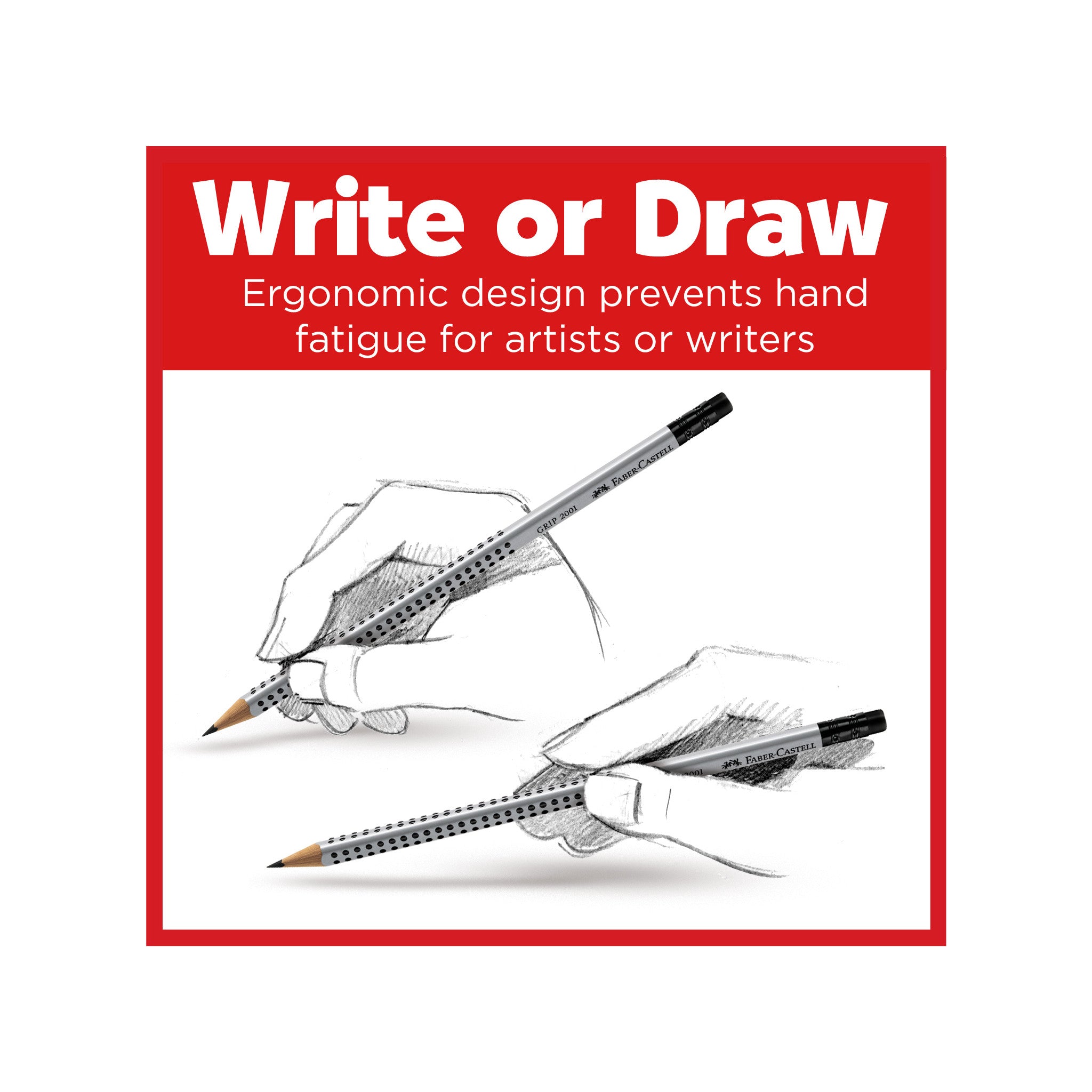 Grip Writing EcoPencil with Eraser (HB)  - #FC117200
