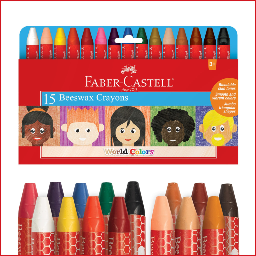 World Colors 15 Beeswax Crayons - #FC14352