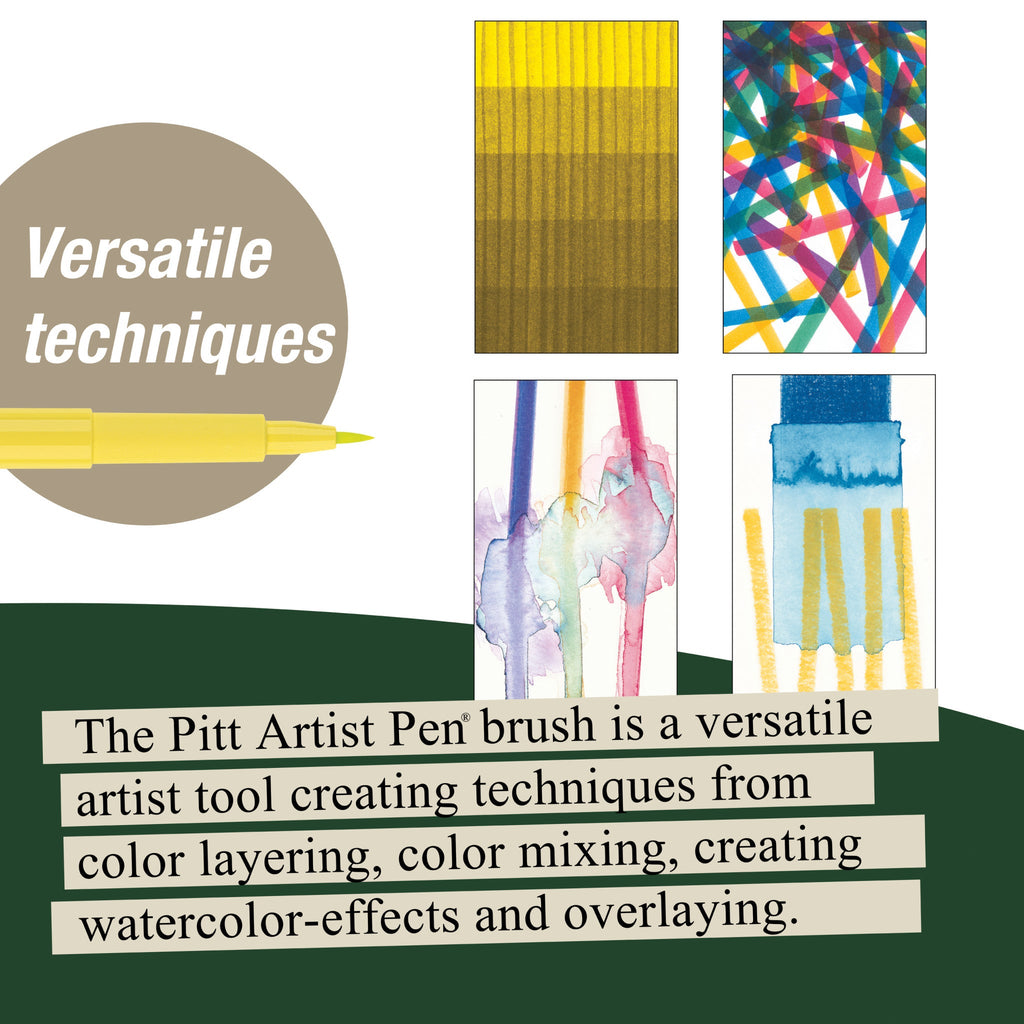 Pitt Artist Pen, Brush - Pastel Wallet of 6 - #FC167163