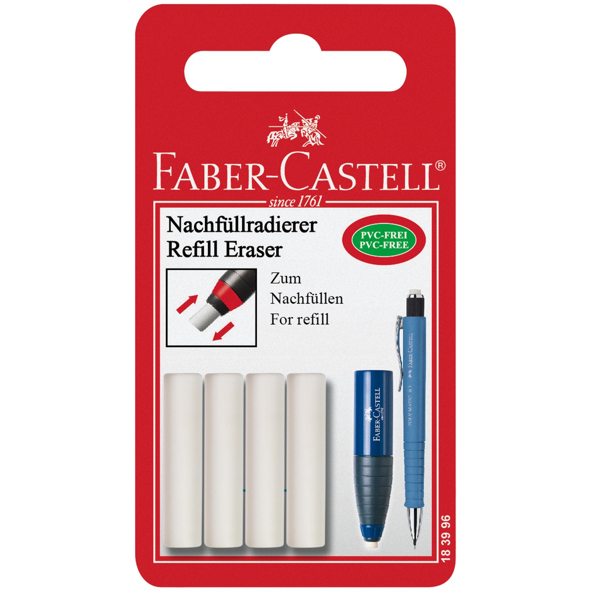 Eraser Refills, Poly Matic - 4 Pack - #FC183996