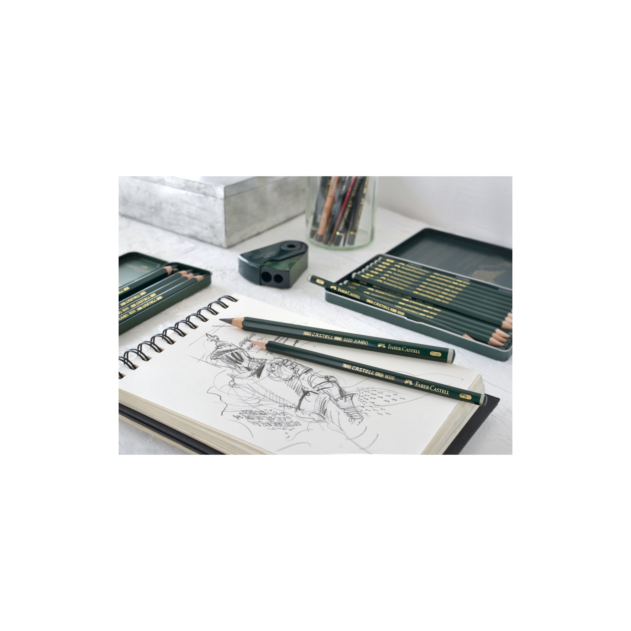 Castell 9000 Graphite Pencils, Design Set - Tin of 12 - #FC119064