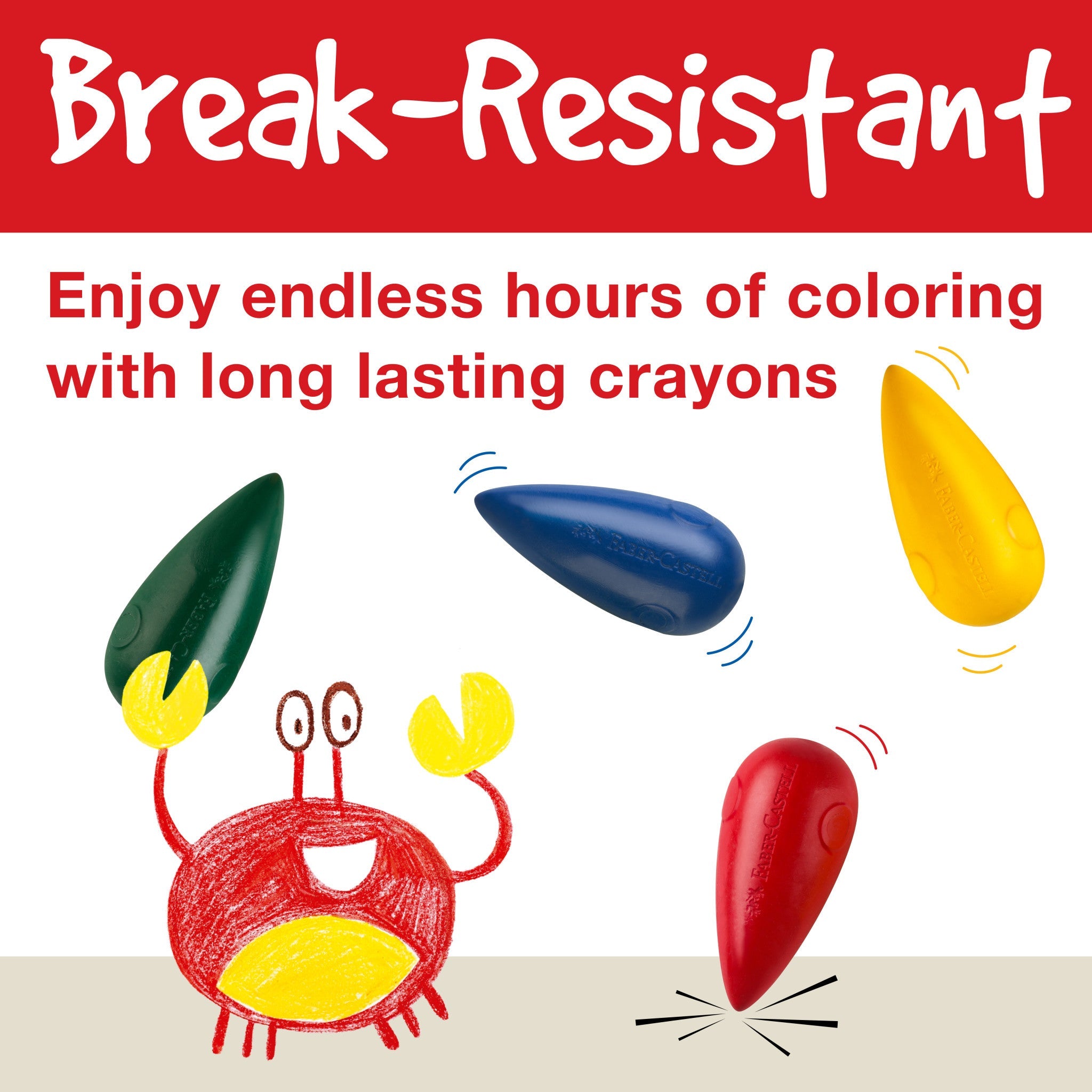 Little Creatives 4 Easy Grasp Bulb Crayons - #FC122604