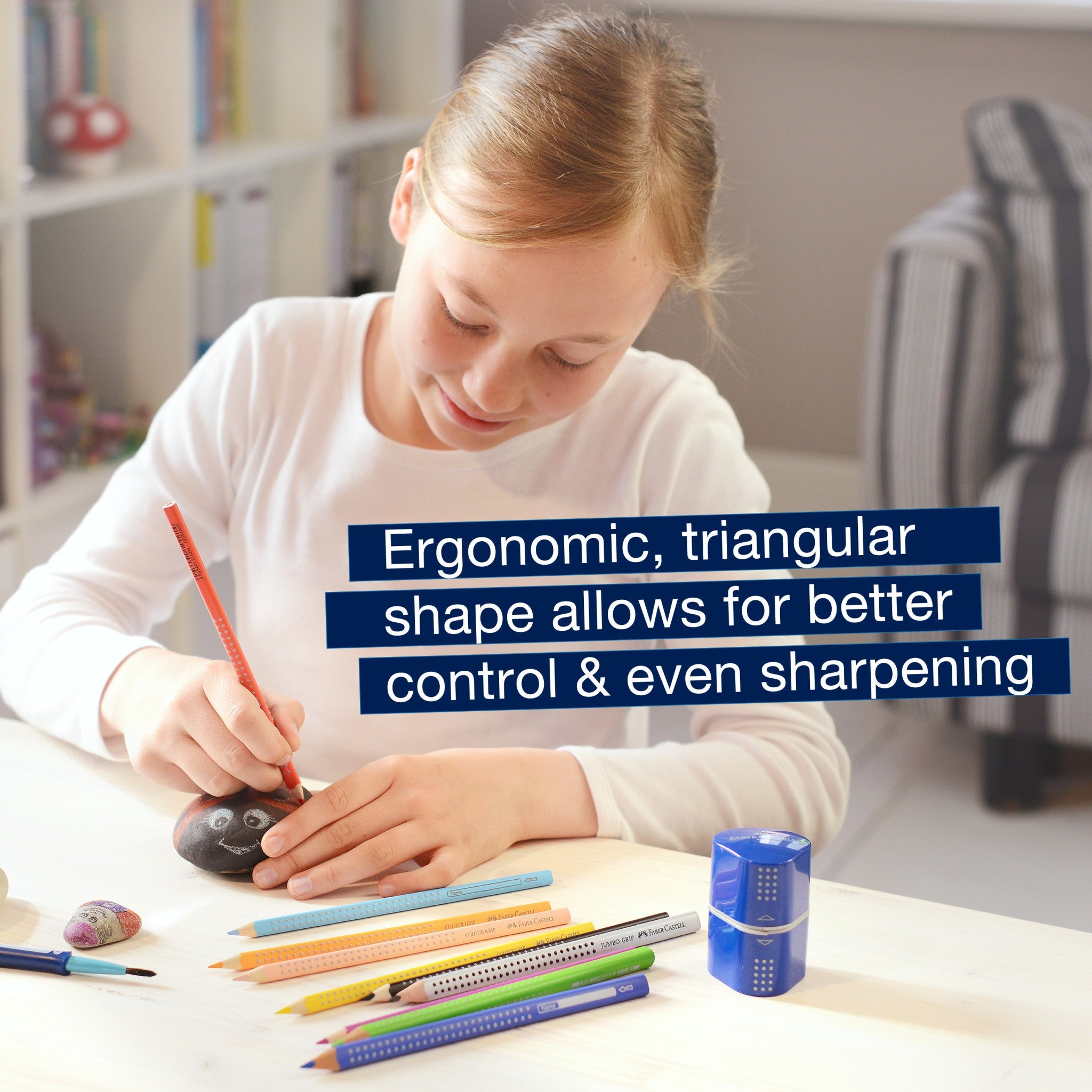 Grip Trio Pencil Sharpener, Assorted Colors - #FC280175