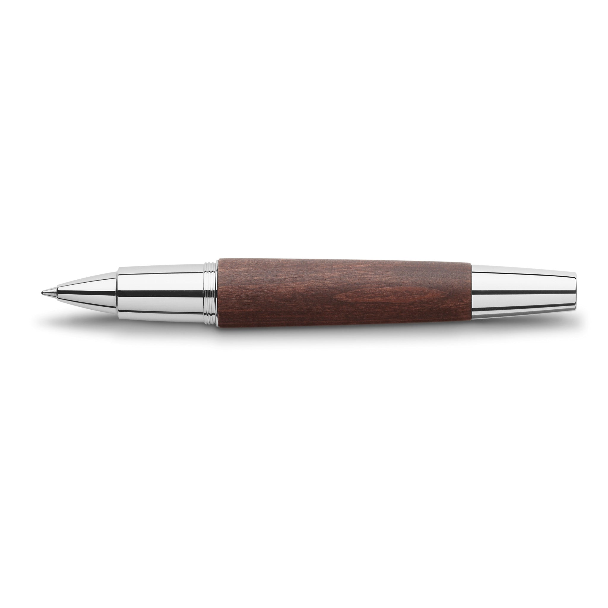 e-motion Rollerball Pen, Wood & Polished Chrome - Dark Brown - #FC148215