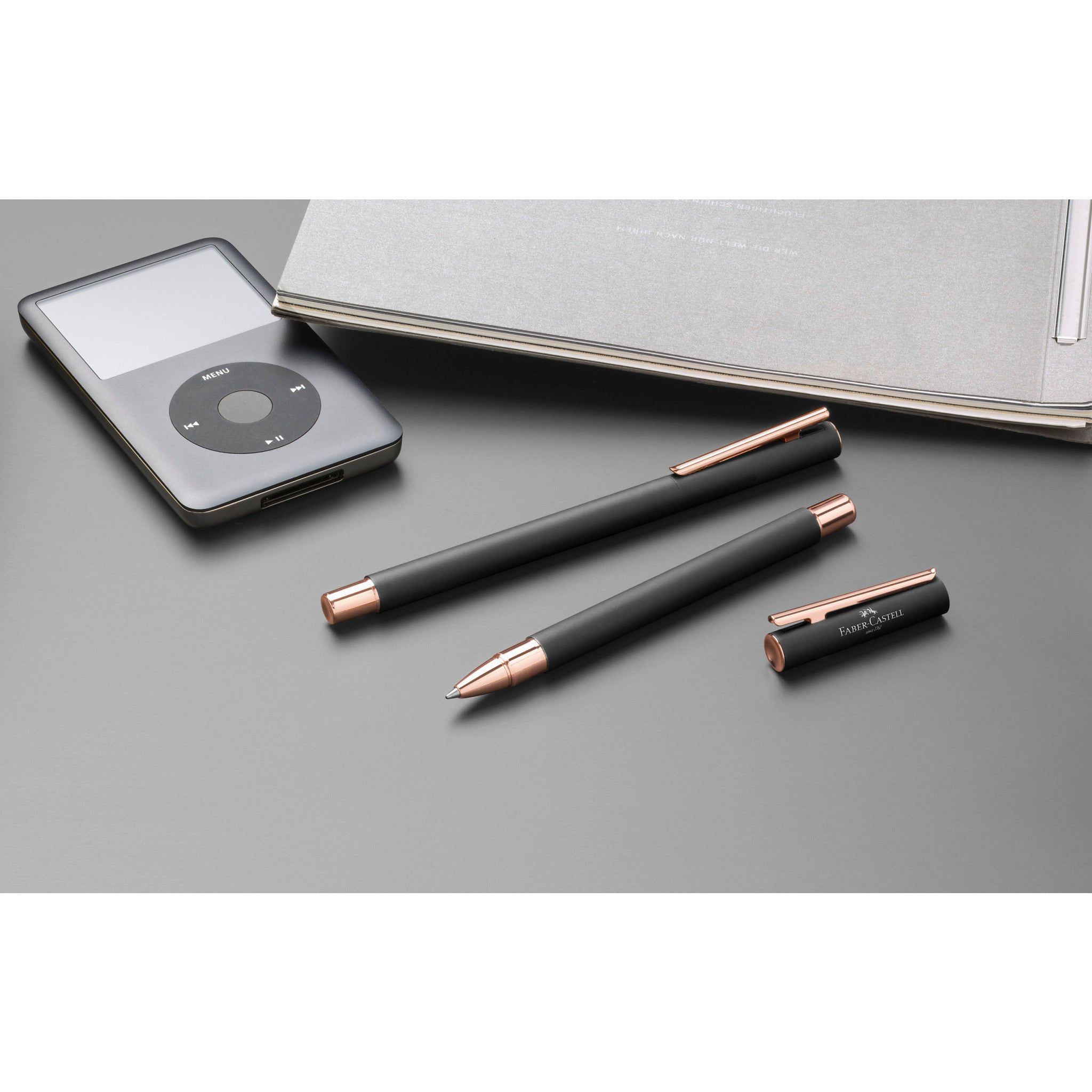 NEO Slim Rollerball Pen, Black Matte & Rose Gold - #FC343114