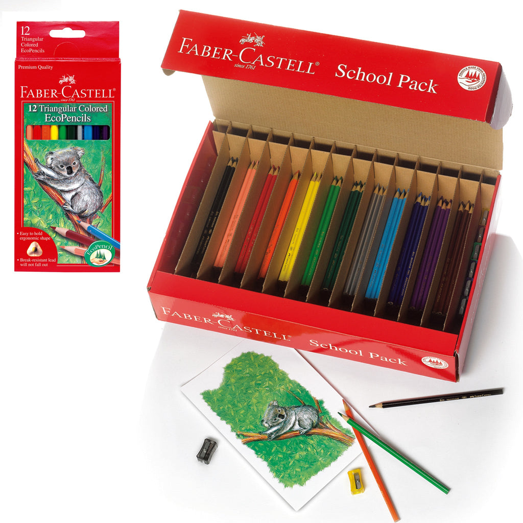 Triangular Colored EcoPencil School Pack - #FC900006