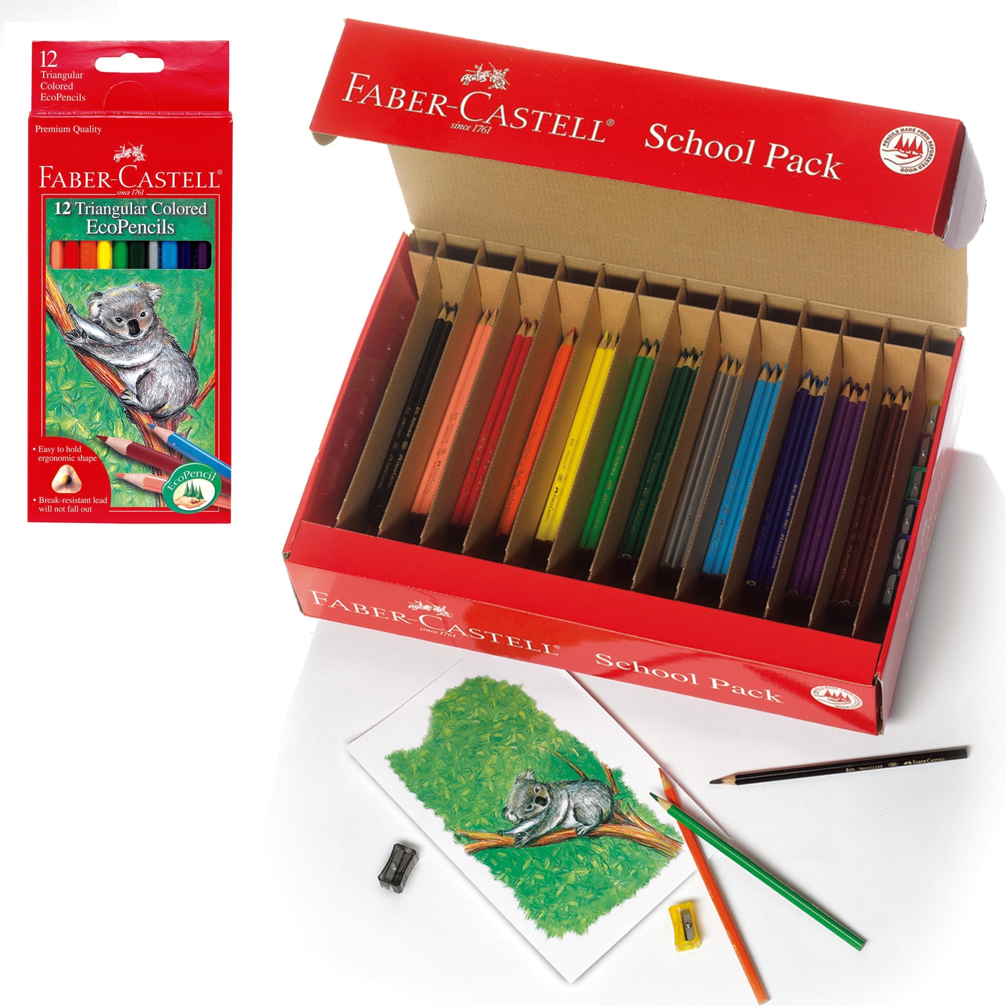 Triangular Colored EcoPencil School Pack - #FC900006