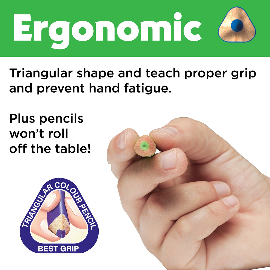 Triangular Colored EcoPencil School Pack - #FC900006