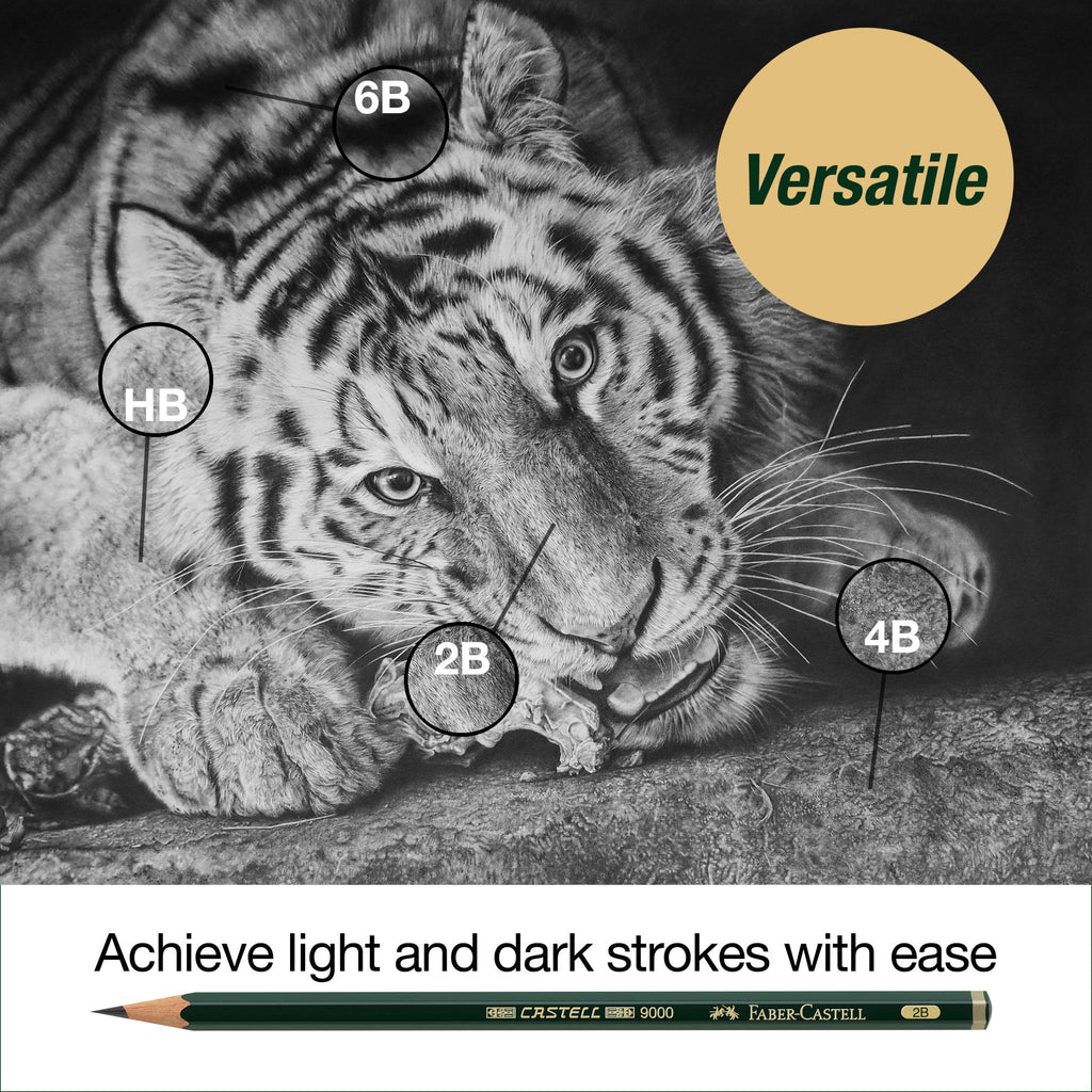 Castell 9000 Graphite Pencils, Sketching & Accessories Set - #FC800160