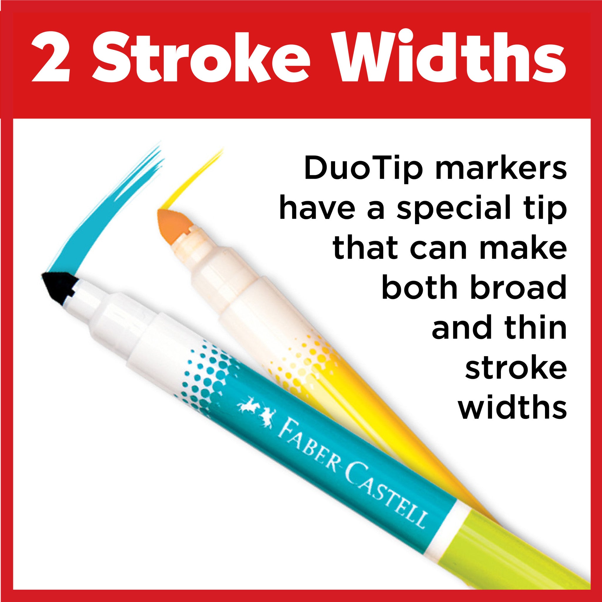 12 DuoTip Washable Markers - #FC153012