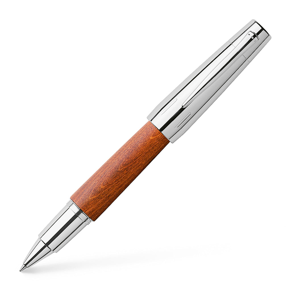 e-motion Rollerball Pen, Wood & Polished Chrome - Brown - #FC148205