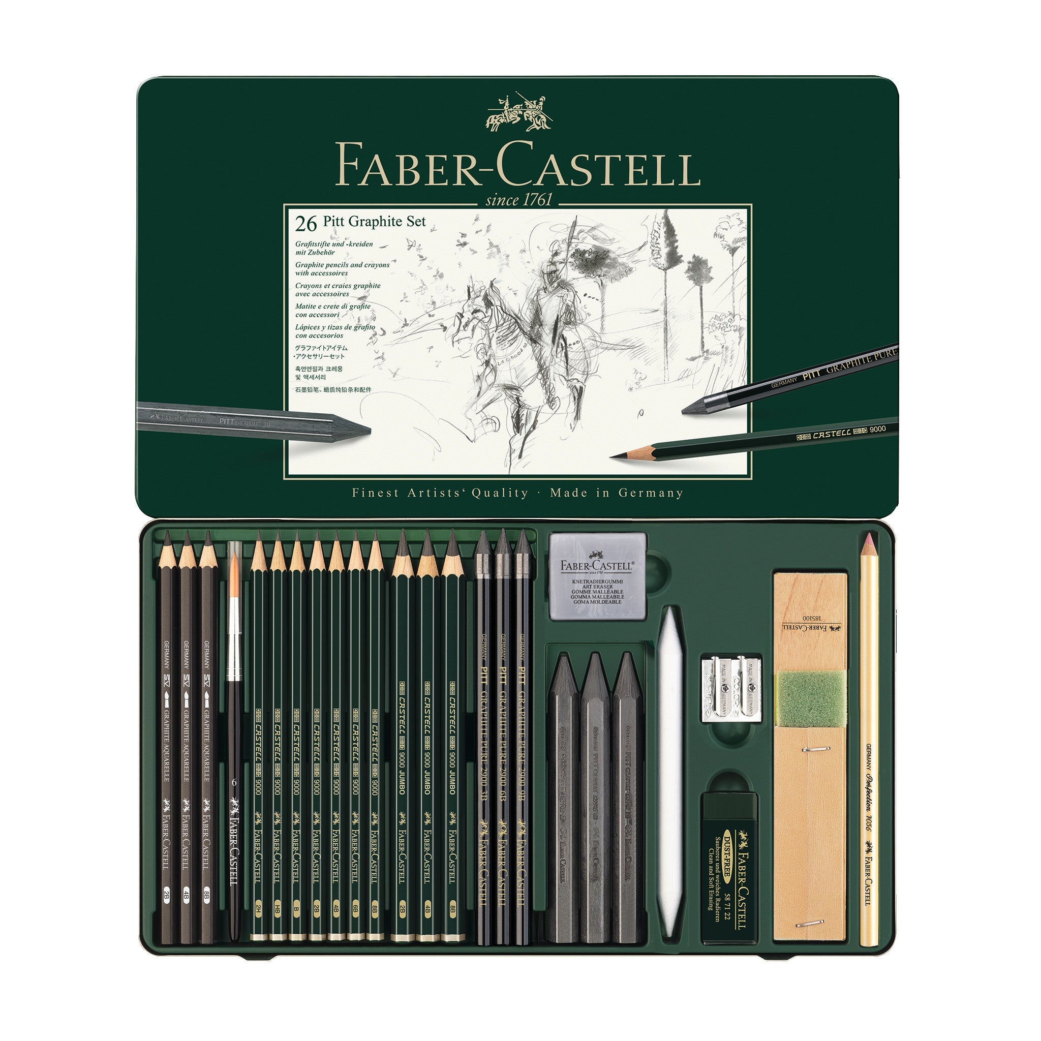 Pitt Graphite Set, Tin of 26 - #FC112974