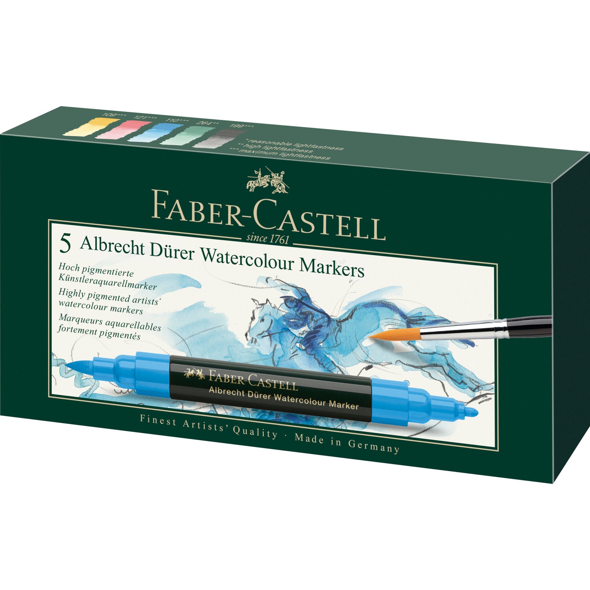 Albrecht Dürer Watercolor Markers, Wallet of 5 - #FC160305