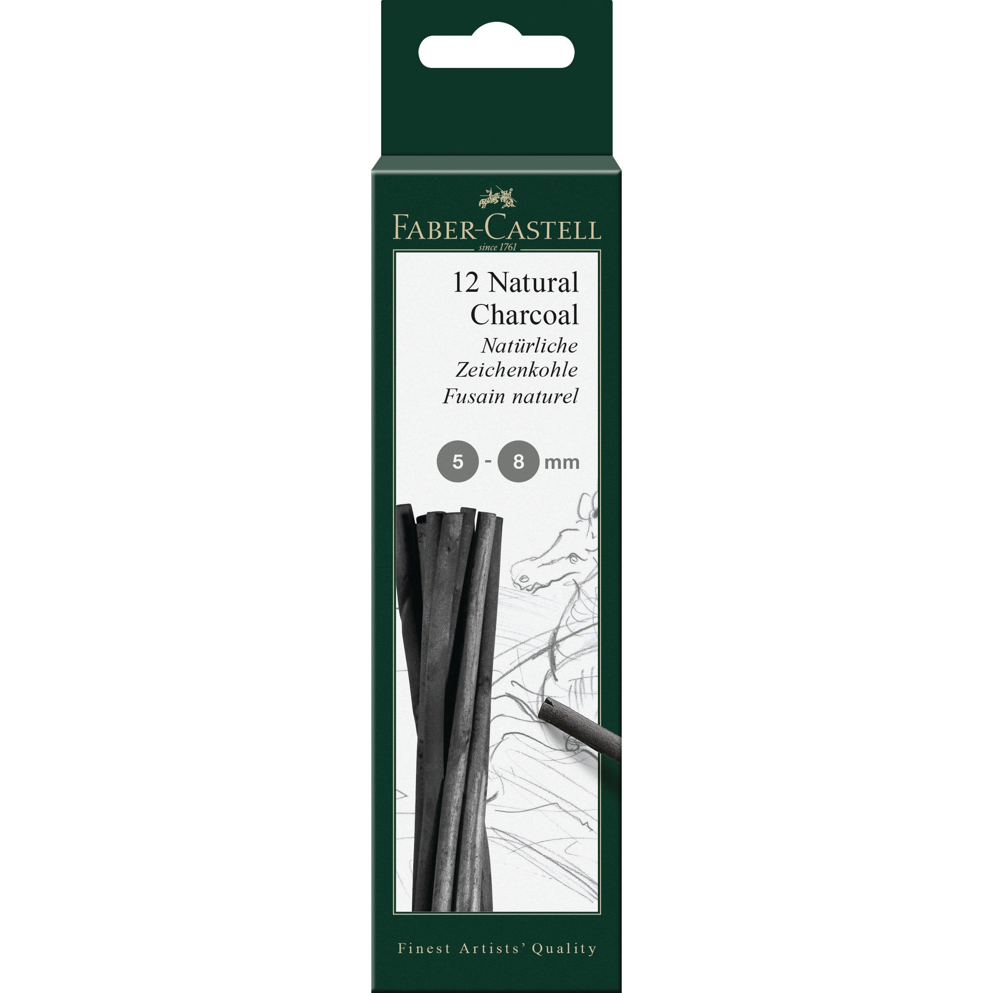 Pitt Natural Willow Charcoal Sticks, Box of 12 - #FC129298
