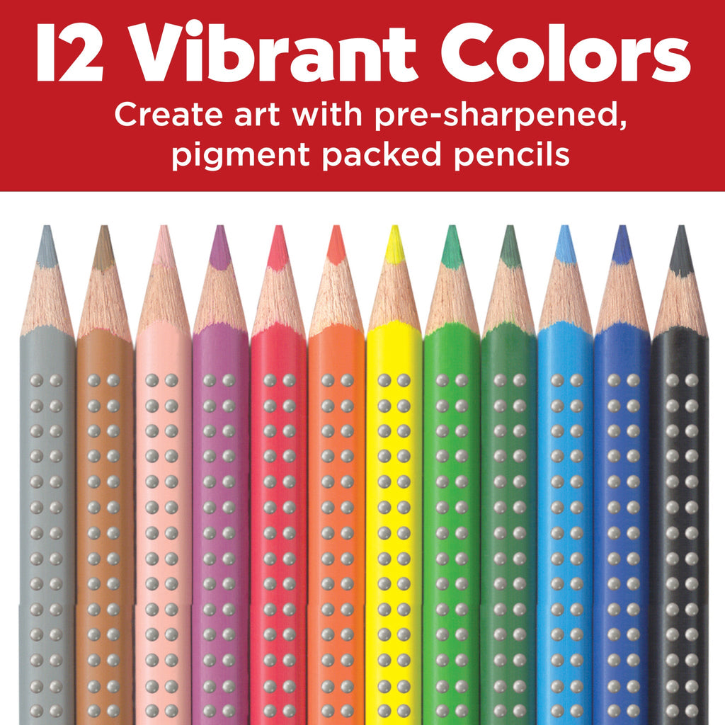 12 Grip Colored EcoPencils - #FC9121012