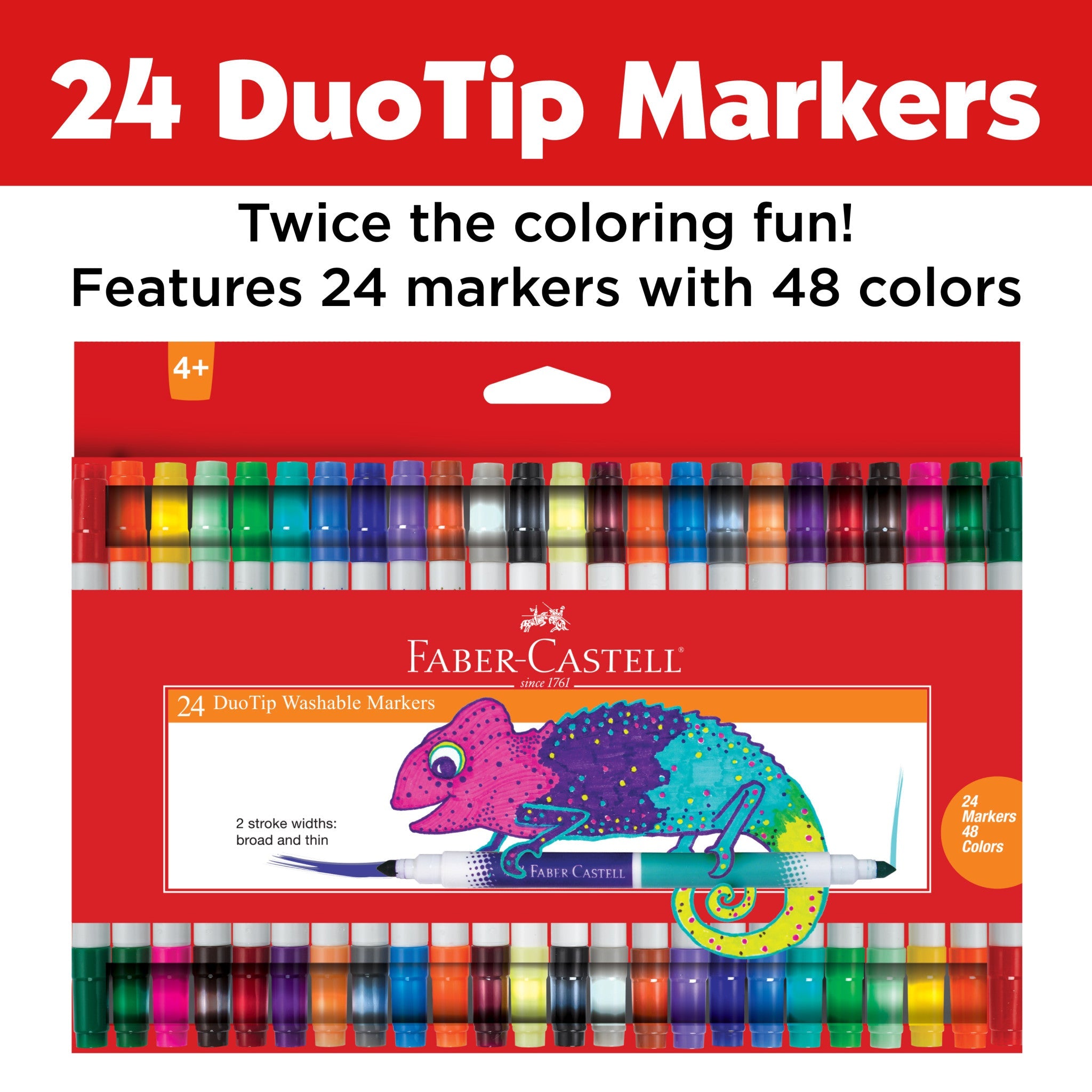 24 DuoTip Washable Markers  - #FC153024