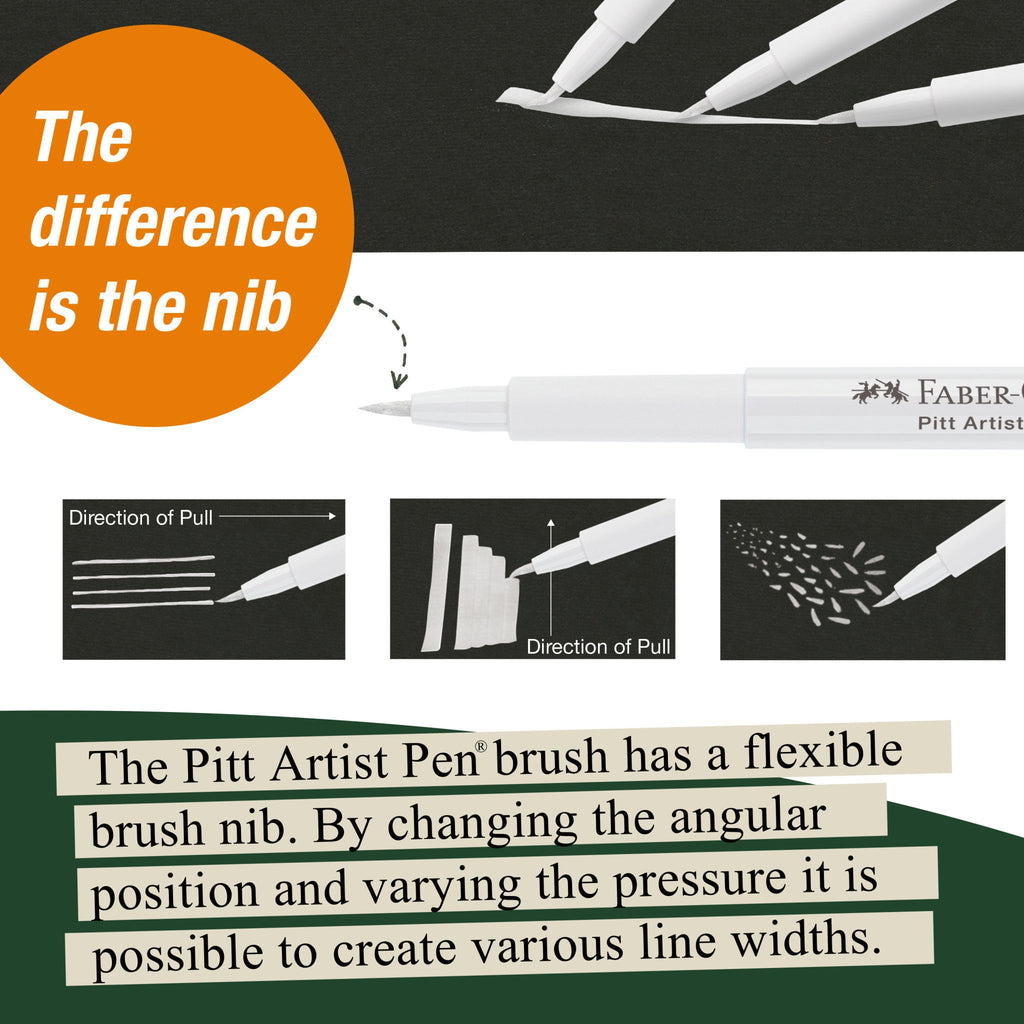 Pitt Artist Pen Brush - #101 White - #FC167401