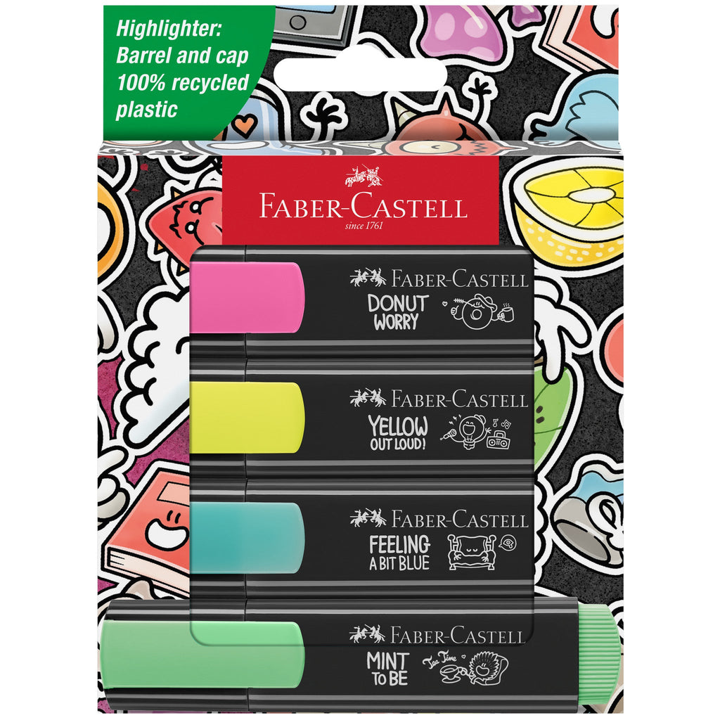 Highlighters, Graffiti Neon Colors - Box of 4 - #FC254690